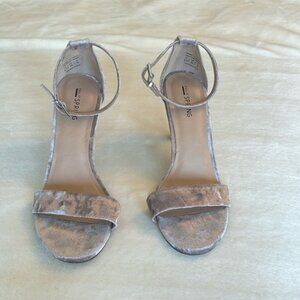 Mauve Velvet Spring Heels